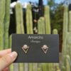 Boho Triangle Stud Earrings - Image 2