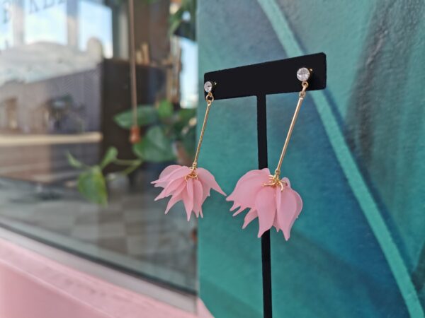 Petal Matte Finish Drop Earrings