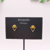 Boho Triangle Stud Earrings - Image 4