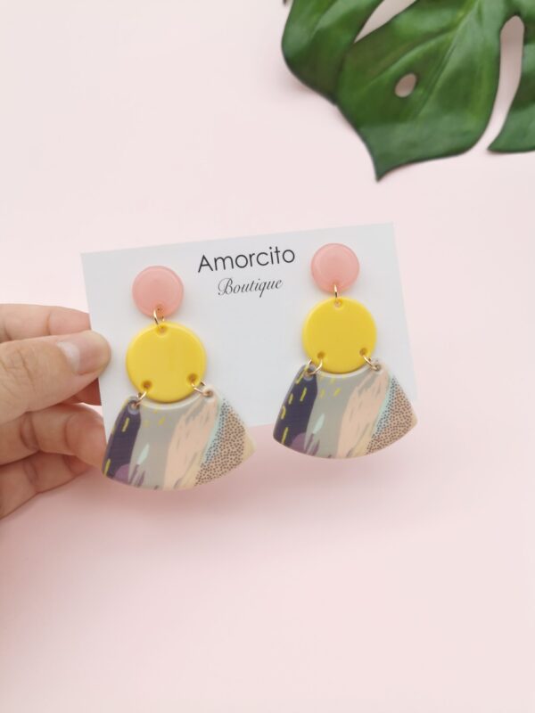 Pastel Geometric Earrings - Image 4