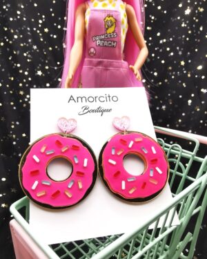 Acrylic Donuts Earrings
