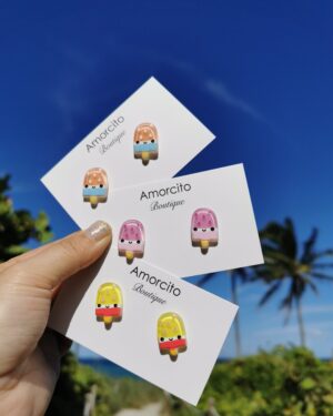 Acrylic Popsicle Stud Earrings