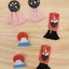 Handmade Polymer Clay Earrings -  Japanese Culture Inspiration