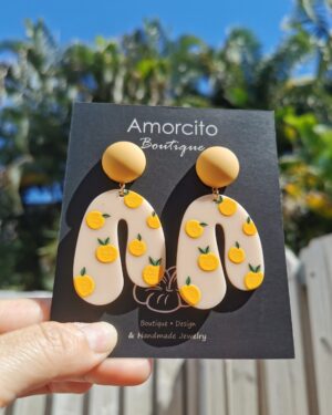 Acrylic Drop Earrings - Fruits