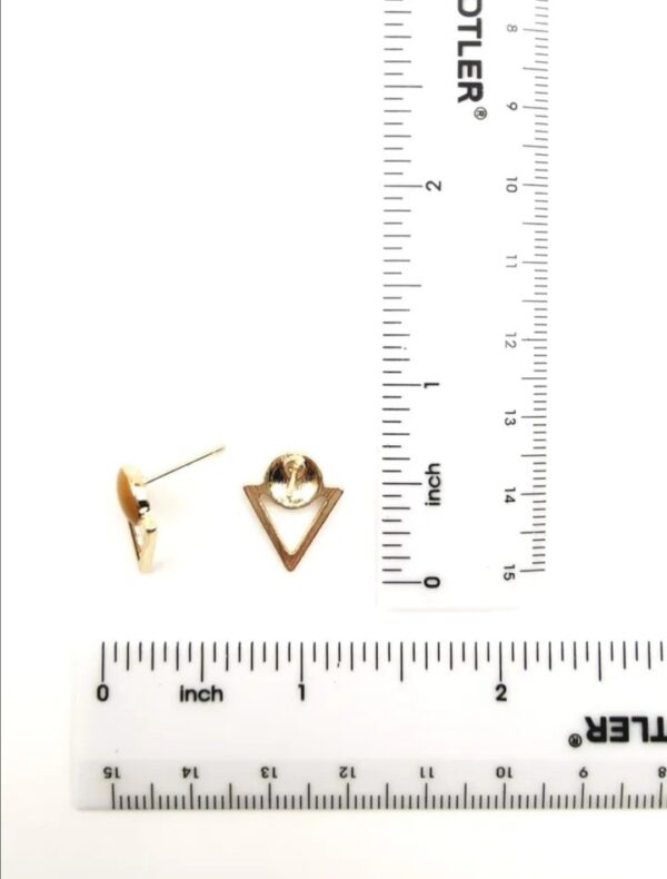 Boho Triangle Stud Earrings - Image 6