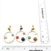 Dots in Circle Enamel Earrings - Image 4