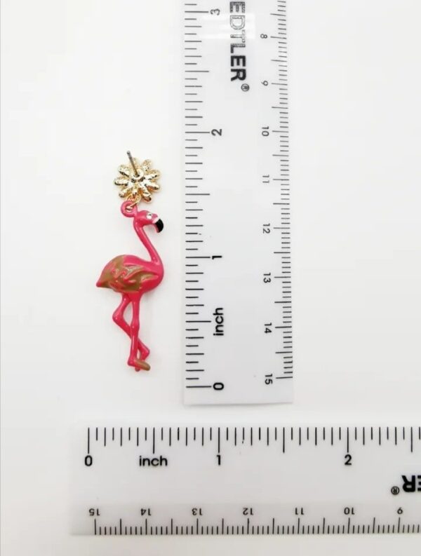 Tropical Flamingo Earrings - Image 4