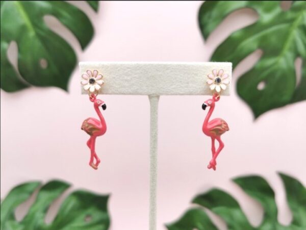 Tropical Flamingo Earrings