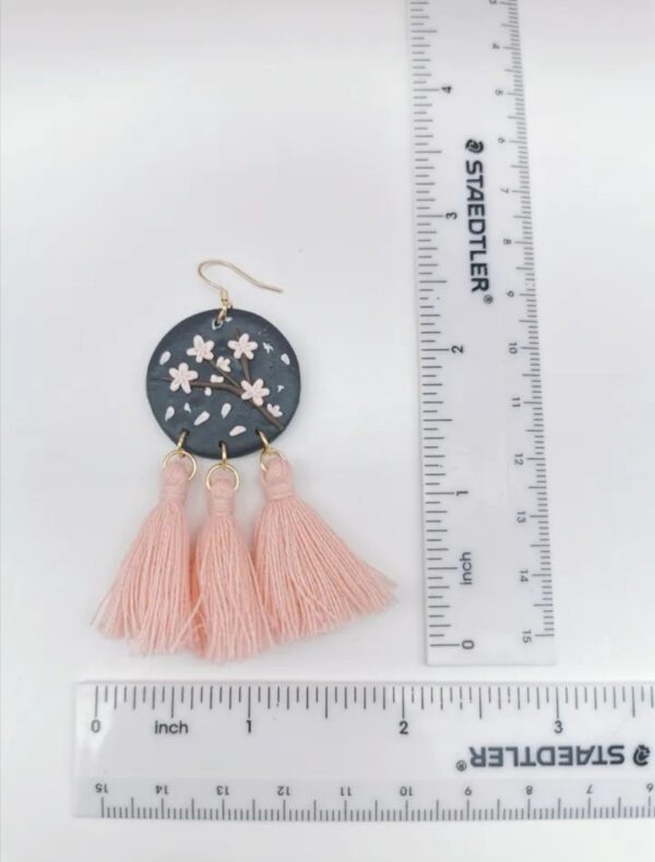 Handmade Polymer Clay Earrings -  Japanese Culture Inspiration - Image 10