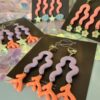 Handmade Polymer Clay Earrings - Neon Jellyfish - Image 10