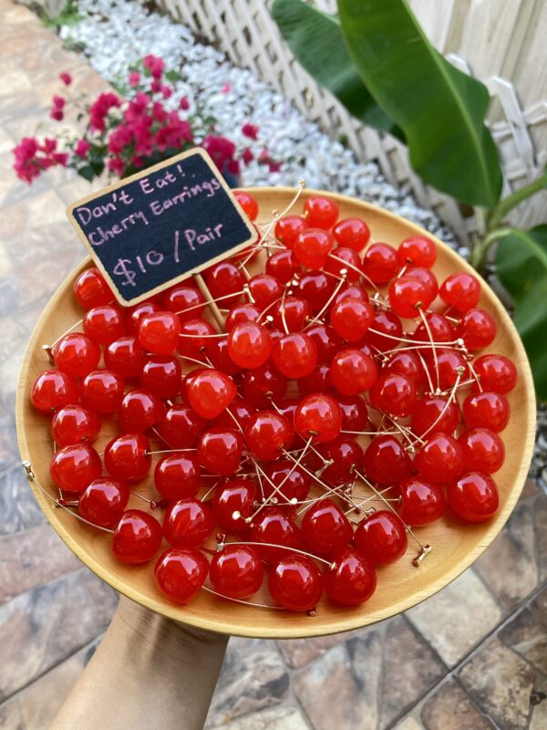 Acrylic Cherry Earrings
