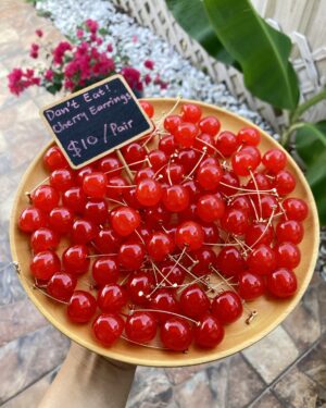 Acrylic Cherry Earrings