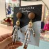 Handmade Barbie Doll Earrings - Astronaut - Image 3