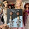 Handmade Barbie Doll Earrings - Astronaut - Image 2