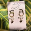 Handmade Pearl Star Earrings - Image 5