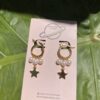 Handmade Pearl Star Earrings - Image 3