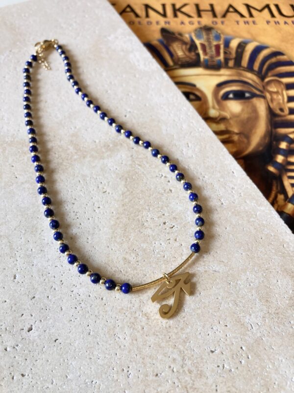 Ancient Egypt Inspired Jewelry - Eye of Horus Necklace Set/Handmade Original Design - Image 8