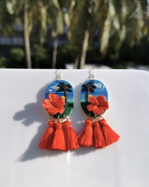 Handmade Polymer Clay Earrings - Aloha (Website Exclusive Product)