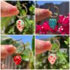 Strawberry Hoop Earrings