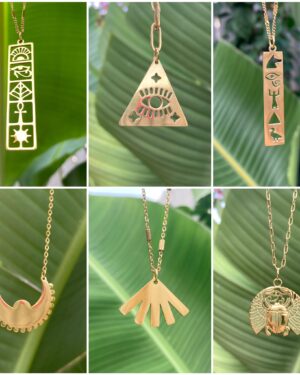 Ancient Egyptian Art Inspired Necklace