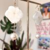 Handmade Real Flower Earrings - Hydrangea (White) - Image 2