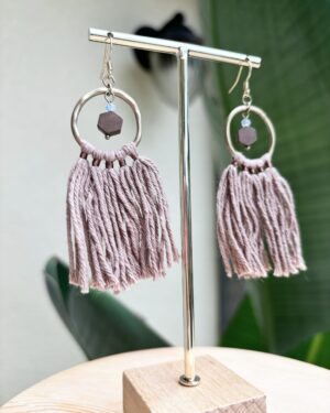 Boho/Tribe Style Tassel Earrings - Hoops