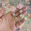 Handmade Polymer Clay Earrings - Underwater World Pink - Shell Collection - Image 7