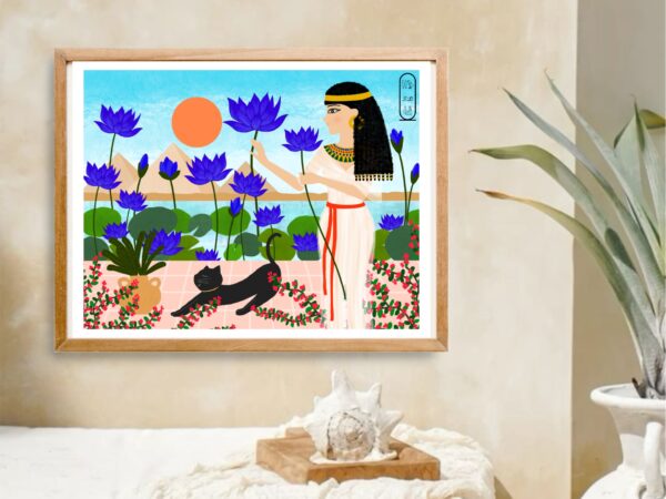 Original Art Print - Egyptian Lotus Garden - Image 2