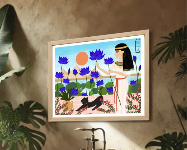 Original Art Print - Egyptian Lotus Garden - Image 3