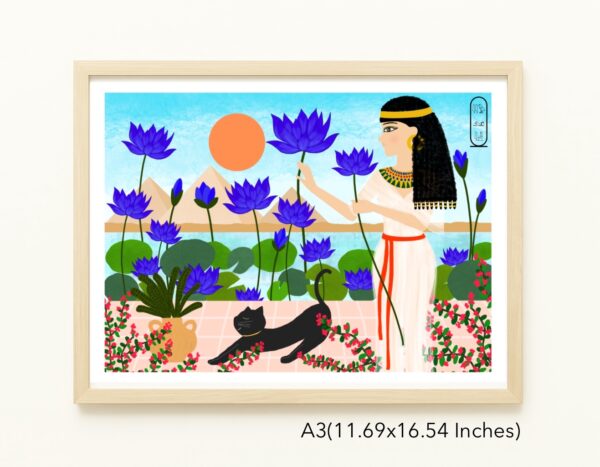 Original Art Print - Egyptian Lotus Garden - Image 6
