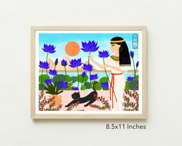 Original Art Print - Egyptian Lotus Garden - Image 5