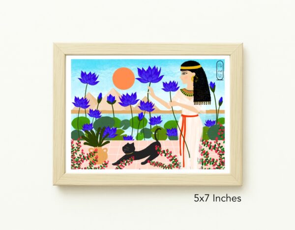 Original Art Print - Egyptian Lotus Garden - Image 4