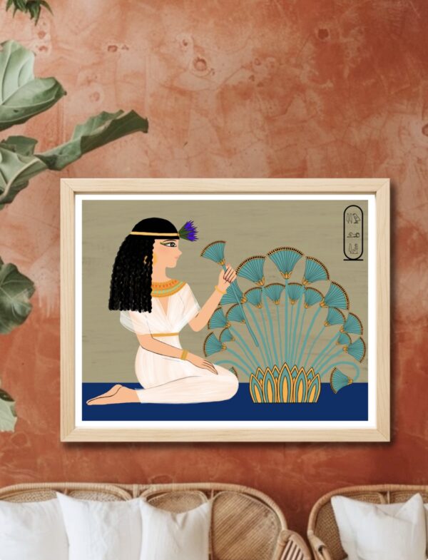 Original Art Print - Sunset and Papyrus