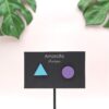 Matte Asymmetric Geometric Stud Earrings - Image 3