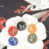Oriental Elements Earrings - Crane and Ocean - Image 2