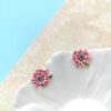 Enamel Flower Stud Earrings