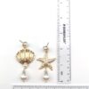 Asymmetric Starfish and Seashell Earrings - Image 5