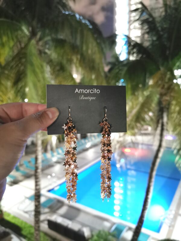 Star Fringe Earrings - Image 4