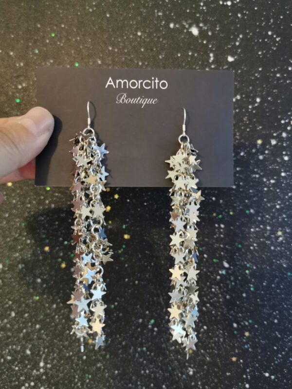 Star Fringe Earrings - Image 3