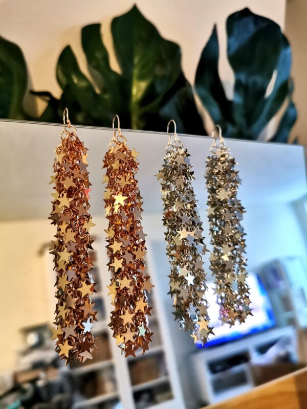 Star Fringe Earrings - Image 2