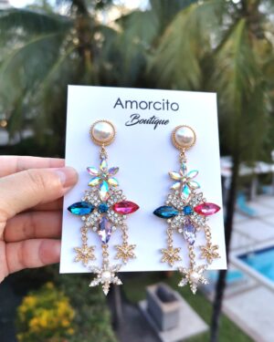 Baroque  Rhinestone Drop Earrings