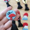 Handmade Polymer Clay Earrings -  Japanese Culture Inspiration - Image 2