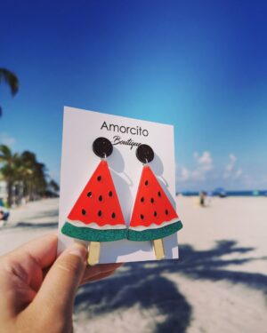 Watermelon Popsicle Earrings