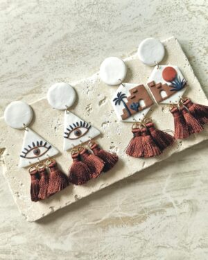Handmade Polymer Clay Earrings - Tropical Vibes Collection