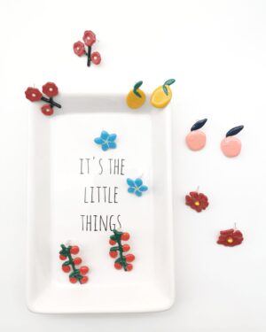 Enamel Stud Earrings - Harvest Season