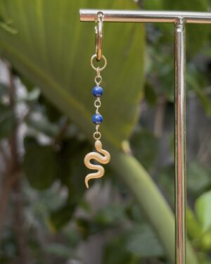 Boho Style Ancient Egypt Inspired Jewelry - Cobra + Lapis Lazuli