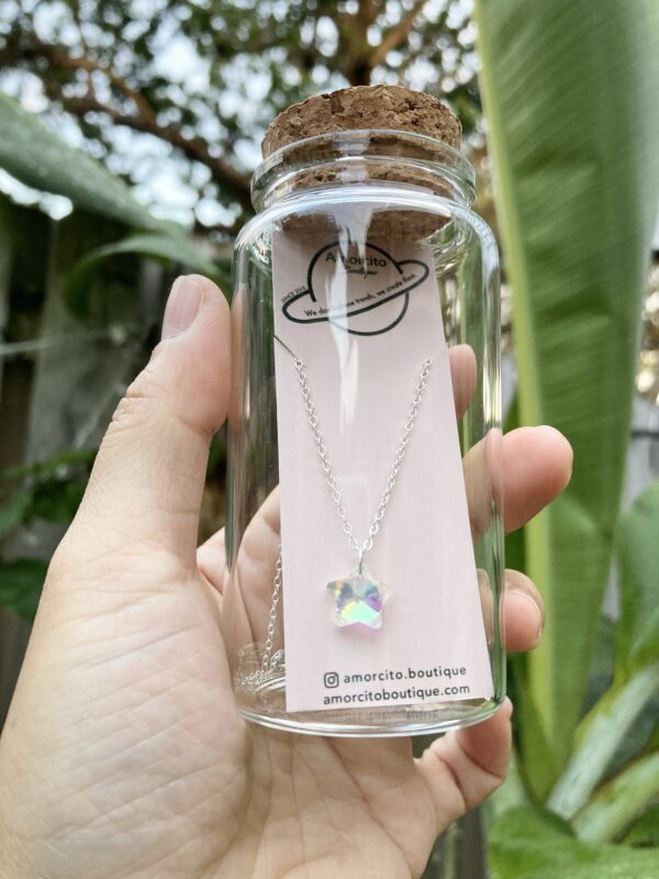 Handmade S925 Necklace - Necklace + Bottle Set / Crystal Collection - Image 5