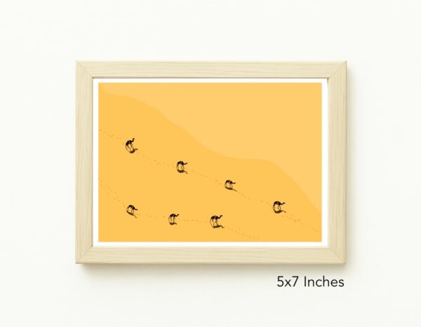 Original Art Print - Camels and Desert - Image 3