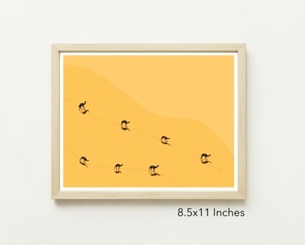 Original Art Print - Camels and Desert - Image 4