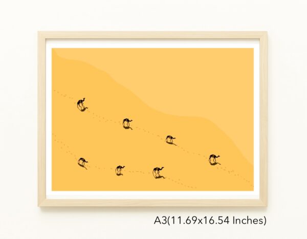 Original Art Print - Camels and Desert - Image 5